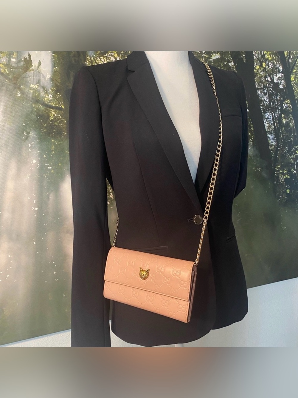 FINAL PRICE~ GUCCI Guccissima LTD ED Cat Continental Wallet Cruise Line 2019 - Picture 5 of 12